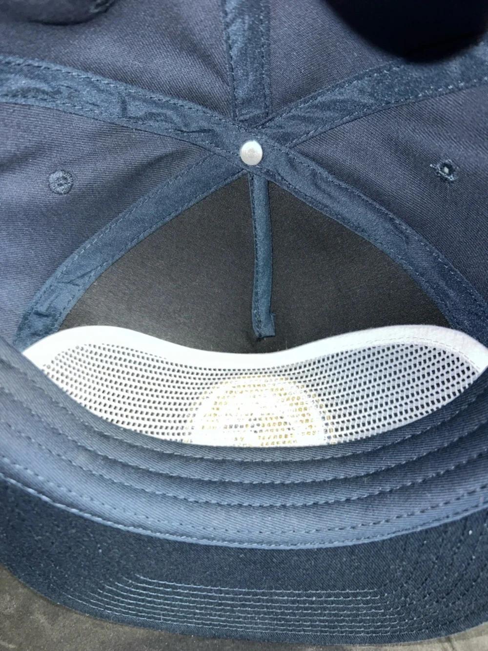 Poncho Outdoors Navy Snapback Armadillo Rope Hat with Gold Accent - Picture 5 of 7